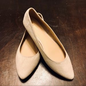 Taupe Suede Flats